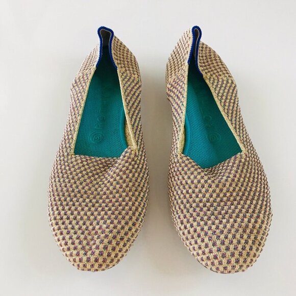 Rothy's The Round Womens  Multi Metallic Slip On Flats  Limited Edition size 9.5 - Picture 3 of 4